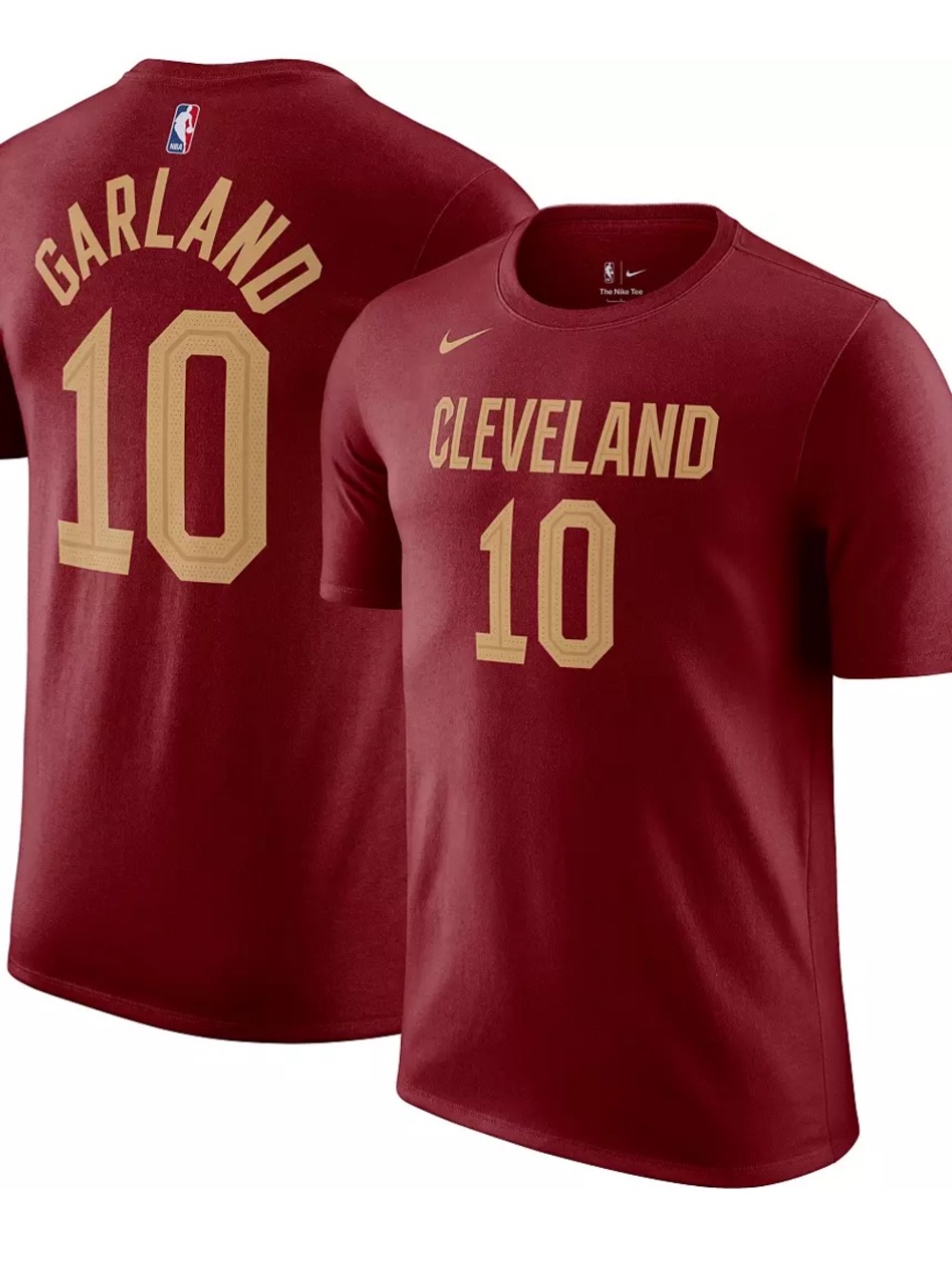 Nike Youth Cleveland Cavaliers Darius Garland #10 Red T-Shirt size XL new NBA
